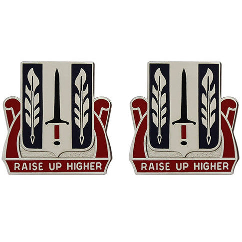 516th Personnel Services Battalion Unit Crest (Raise Up Higher) - Sold in Pairs