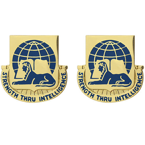 519th Military Intelligence Battalion Unit Crest (Strength Thru Intelligence) Army Unit Crests 