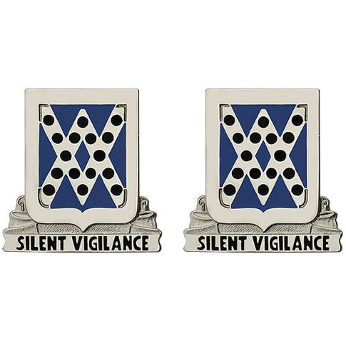 524th Military Intelligence Battalion Unit Crest (Silent Vigilance) - Sold in Pairs