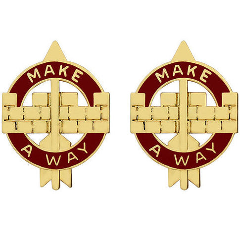 524th Support Battalion Unit Crest (Make a Way) - Sold in Pairs