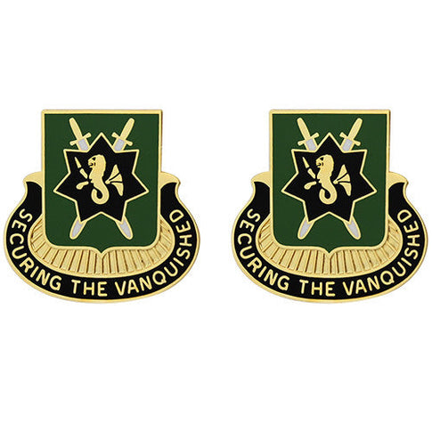 530th Military Police Battalion Unit Crest (Securing the Vanquished) - Sold in Pairs