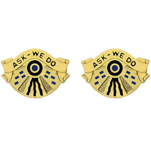 553rd Support Battalion Unit Crest (Ask We Do) Army Unit Crests 