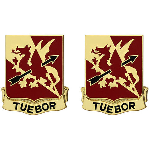 562nd ADA (Air Defense Artillery) Brigade Unit Crest (Tuebor) - Sold in Pairs