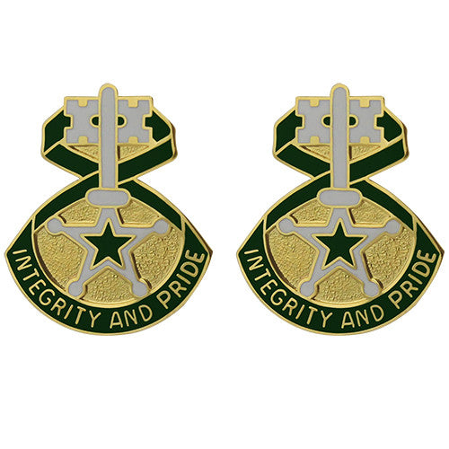 607th Military Police Battalion Unit Crest (Integrity and Pride) Army Unit Crests 