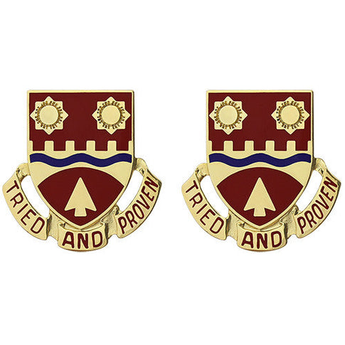 612th Engineer Battalion Unit Crest (Tried and Proven) - Sold in Pairs