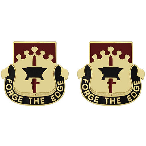 615th Support Battalion Unit Crest (Forge the Edge) Army Unit Crests 