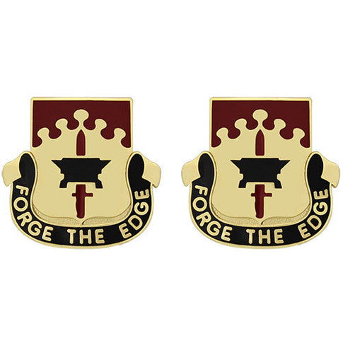 615th Support Battalion Unit Crest (Forge the Edge) - Sold in Pairs
