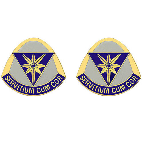620th Support Battalion Unit Crest (Servitium Cum Cor) - Sold in Pairs