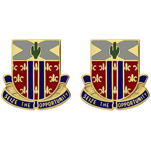 623rd Field Artillery Regiment Unit Crest (Seize the Opportunity) - Sold in Pairs