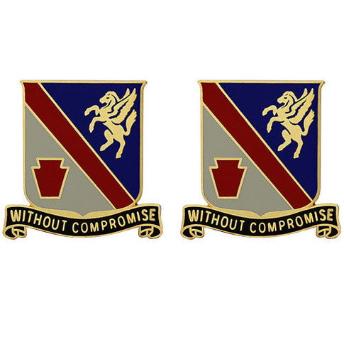 628th Support Battalion Unit Crest (Without Compromise) - Sold in Pairs