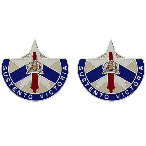635th Support Group Unit Crest (Sustento Victoria) Army Unit Crests 