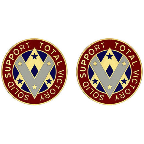 640th Support Group Unit Crest (Solid Support Total Victory) - Sold in Pairs