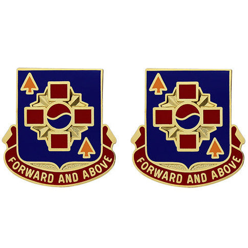 640th Support Battalion Unit Crest (Forward and Above) - Sold in Pairs