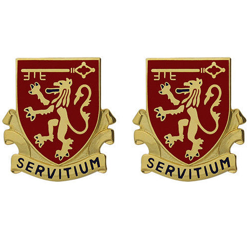 642nd Support Battalion Unit Crest (Servitium) - Sold in Pairs