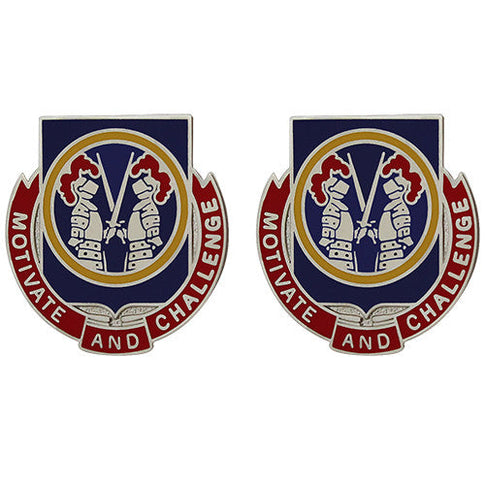 644th Personnel Services Battalion Unit Crest (Motivate and Challenge) - Sold in Pairs