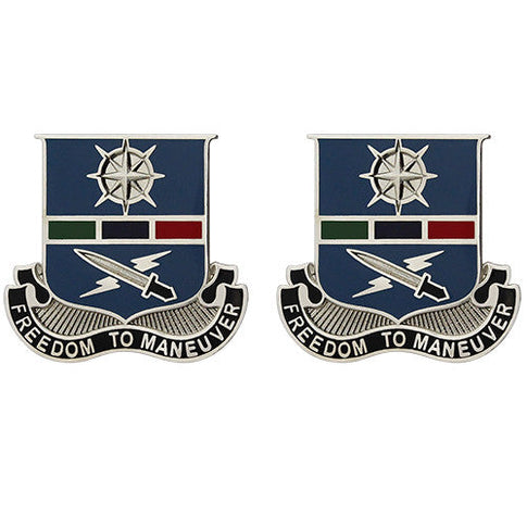 648th Maneuver Enhancement Brigade Unit Crest (Freedom to Maneuver) - Sold in Pairs