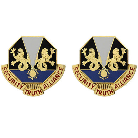 650th Military Intelligence Group Unit Crest (Security Truth Alliance) - Sold in Pairs