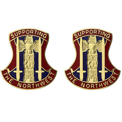 654th Support Group Unit Crest (Supporting the Northwest) - Sold in Pairs