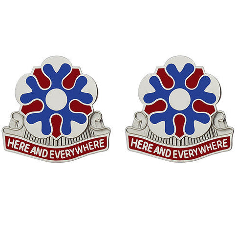 704th Military Intelligence Brigade Unit Crest (Here and Everywhere) - Sold in Pairs