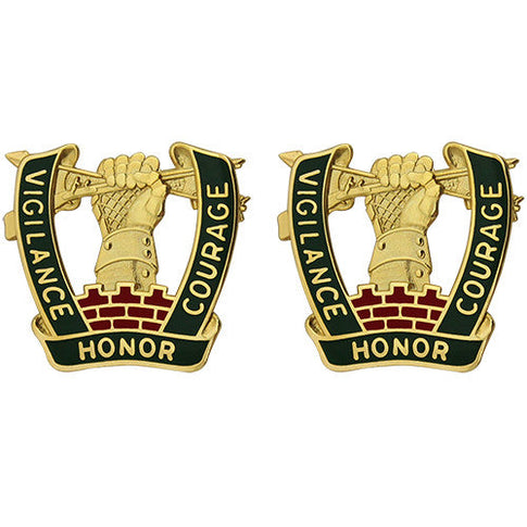 705th Military Police Battalion Unit Crest (Vigilance Honor Courage) - Sold in Pairs
