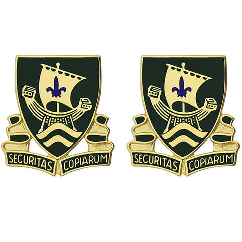 709th Military Police Battalion Unit Crest (Securitas Copiarum) - Sold in Pairs