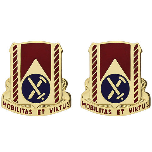 710th Support Battalion Unit Crest (Mobilitas Et Virtus) Army Unit Crests 