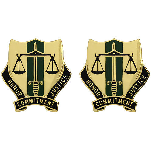 724th Military Police Battalion Unit Crest (Honor Commitment Justice) Army Unit Crests 