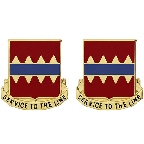 725th Support Battalion Unit Crest (Service to the Line) - Sold in Pairs