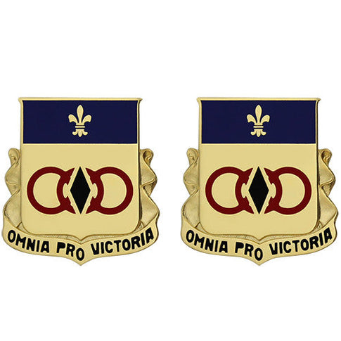 727th Maintenance Battalion Unit Crest (Omnia Pro Victoria) - Sold in Pairs