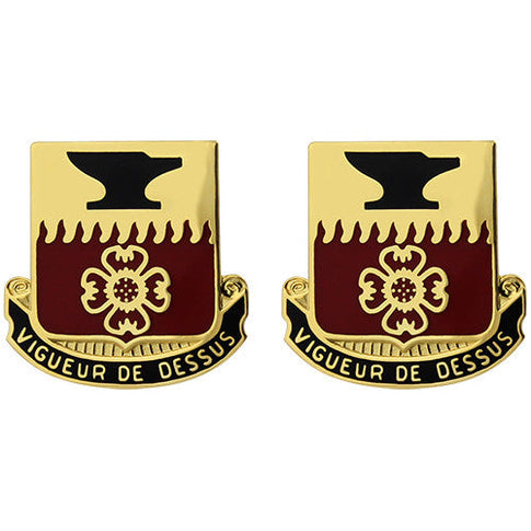 730th Support Battalion Unit Crest (Vigueur De Dessus) - Sold in Pairs
