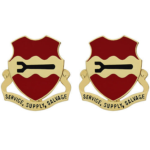 835th Combat Sustainment Support Battalion Unit Crest (Service, Supply, Salvage) - Sold in Pairs