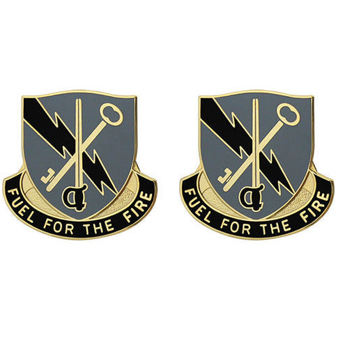 746th Support Battalion Unit Crest (Fuel for the Fire) - Sold in Pairs