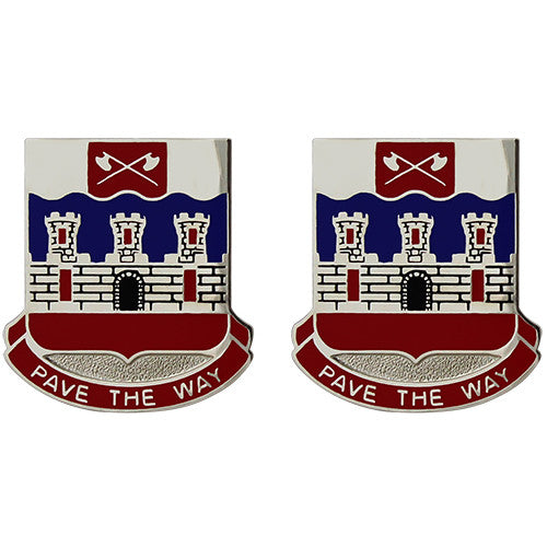 766th Engineer Battalion Unit Crest (Pave the Way) Army Unit Crests 