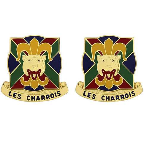 773rd Military Police Battalion Unit Crest (Les Charrois) - Sold in Pairs