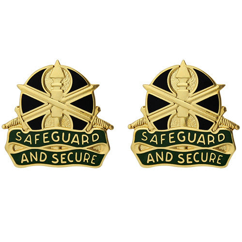 785th Military Police Battalion Unit Crest (Safeguard and Secure) Army Unit Crests 