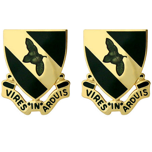 333rd Military Police Brigade Unit Crest (Vires in Arduis) - Sold in Pairs