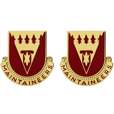 801st Support Battalion Unit Crest (Maintaineers) - Sold in Pairs
