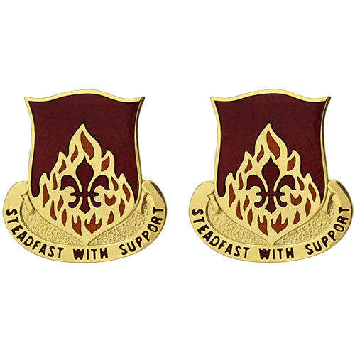 832nd Ordnance Battalion Unit Crest (Steadfast With Support) Army Unit Crests 