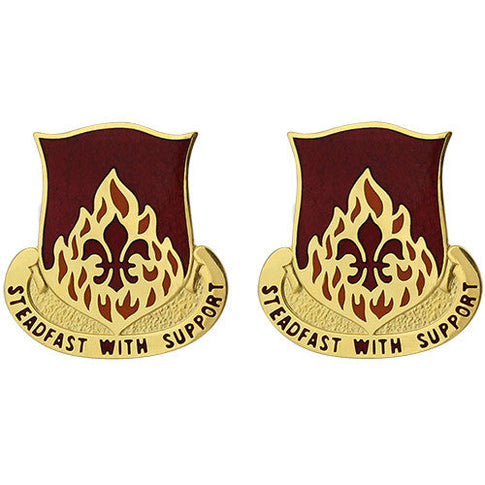 832nd Ordnance Battalion Unit Crest (Steadfast With Support) - Sold in Pairs
