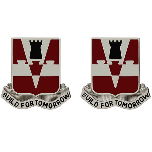 876th Engineer Battalion Unit Crest (Build for Tomorrow) Army Unit Crests 