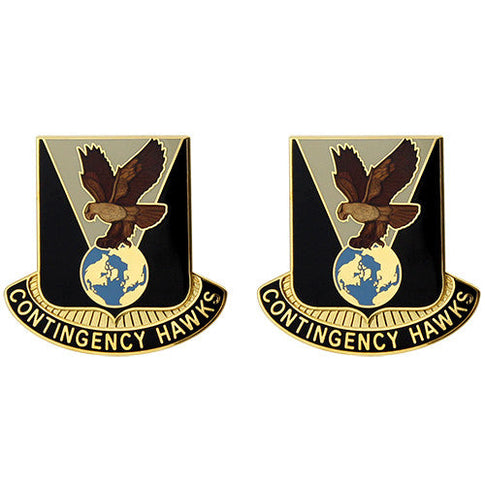 900th Support Battalion Unit Crest (Contingency Hawks) - Sold in Pairs
