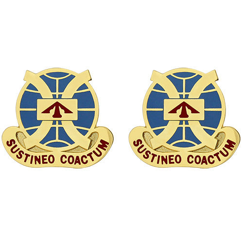 916th Support Brigade Unit Crest (Sustineo Coactum) Army Unit Crests 