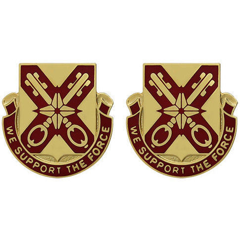 927th Support Battalion Unit Crest (We Support the Force) - Sold in Pairs
