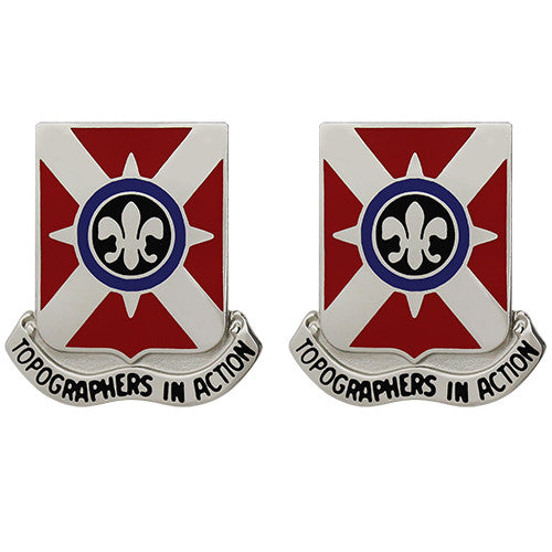 1203rd Engineer Battalion Unit Crest (Topographers in Action) Army Unit Crests 