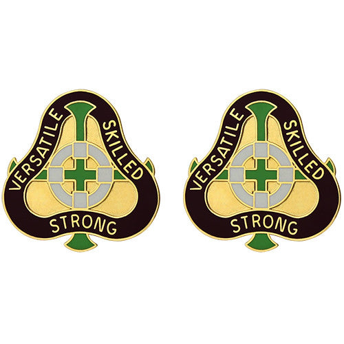 2291st United States Army Hospital Unit Crest (Versatile Skilled Strong) Army Unit Crests 