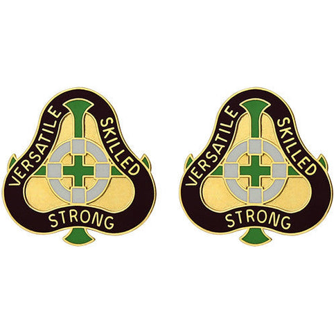 2291st United States Army Hospital Unit Crest (Versatile Skilled Strong) - Sold in Pairs