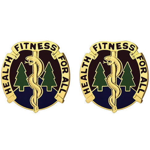 3274th Hospital Unit Crest (Health Fitness For All) - Sold in Pairs
