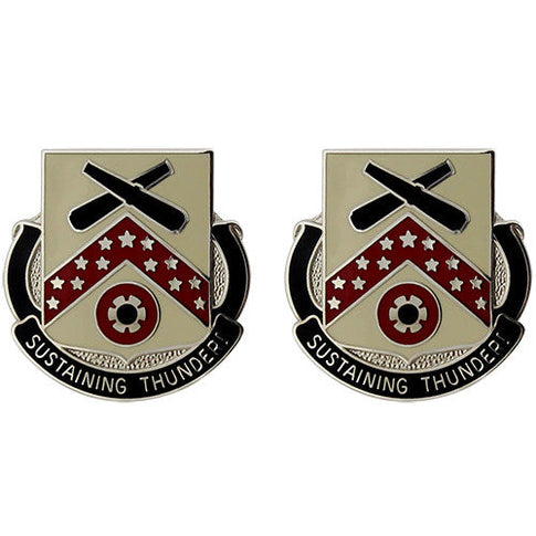3643rd Support Battalion Unit Crest (Sustaining Thunder!) - Sold in Pairs