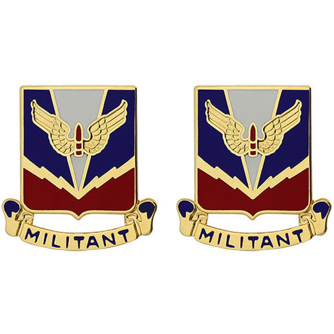 ADA (Air Defense Artillery) Center and School Unit Crest (Militant) - Sold in Pairs