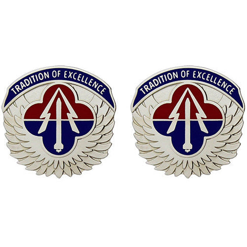 Aviation and Missile Command Unit Crest (Tradition of Excellence) - Sold in Pairs